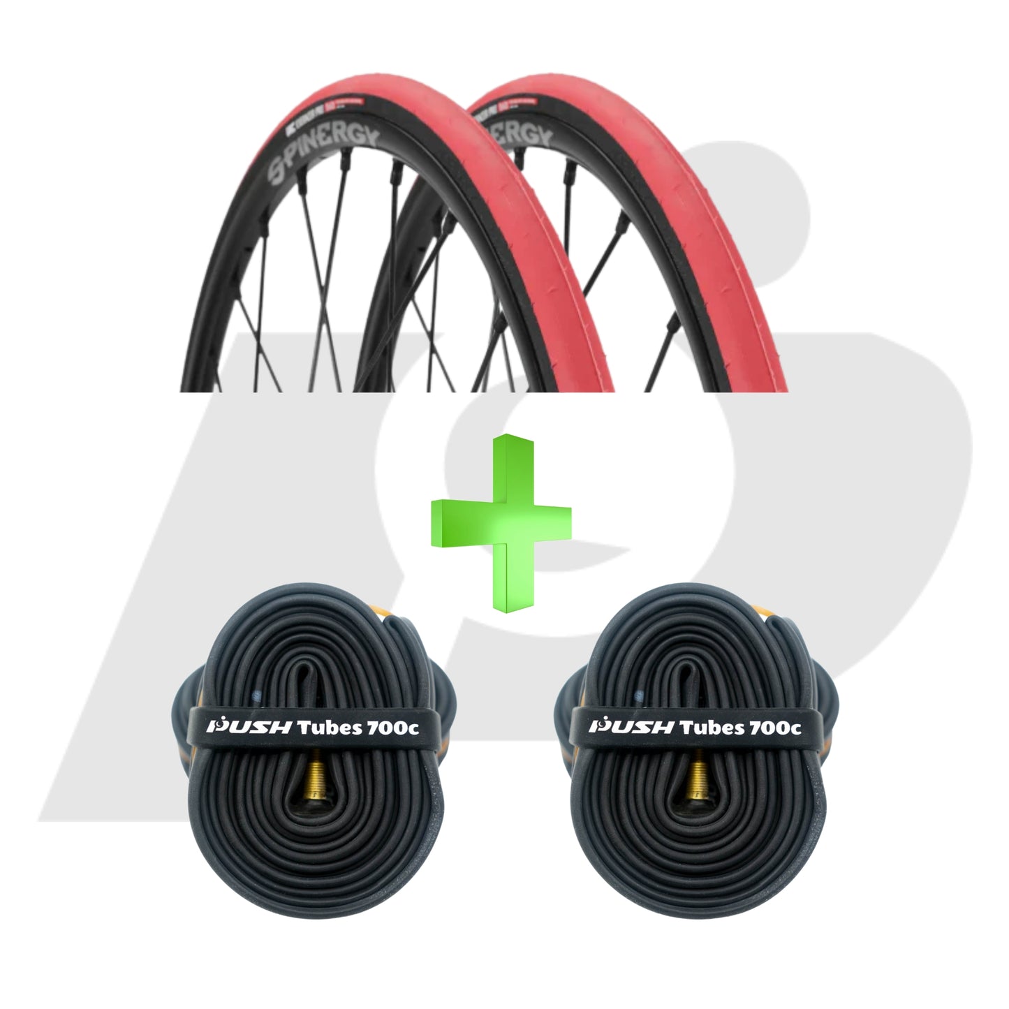700c (25-622) IRC Tire and Tube Bundle