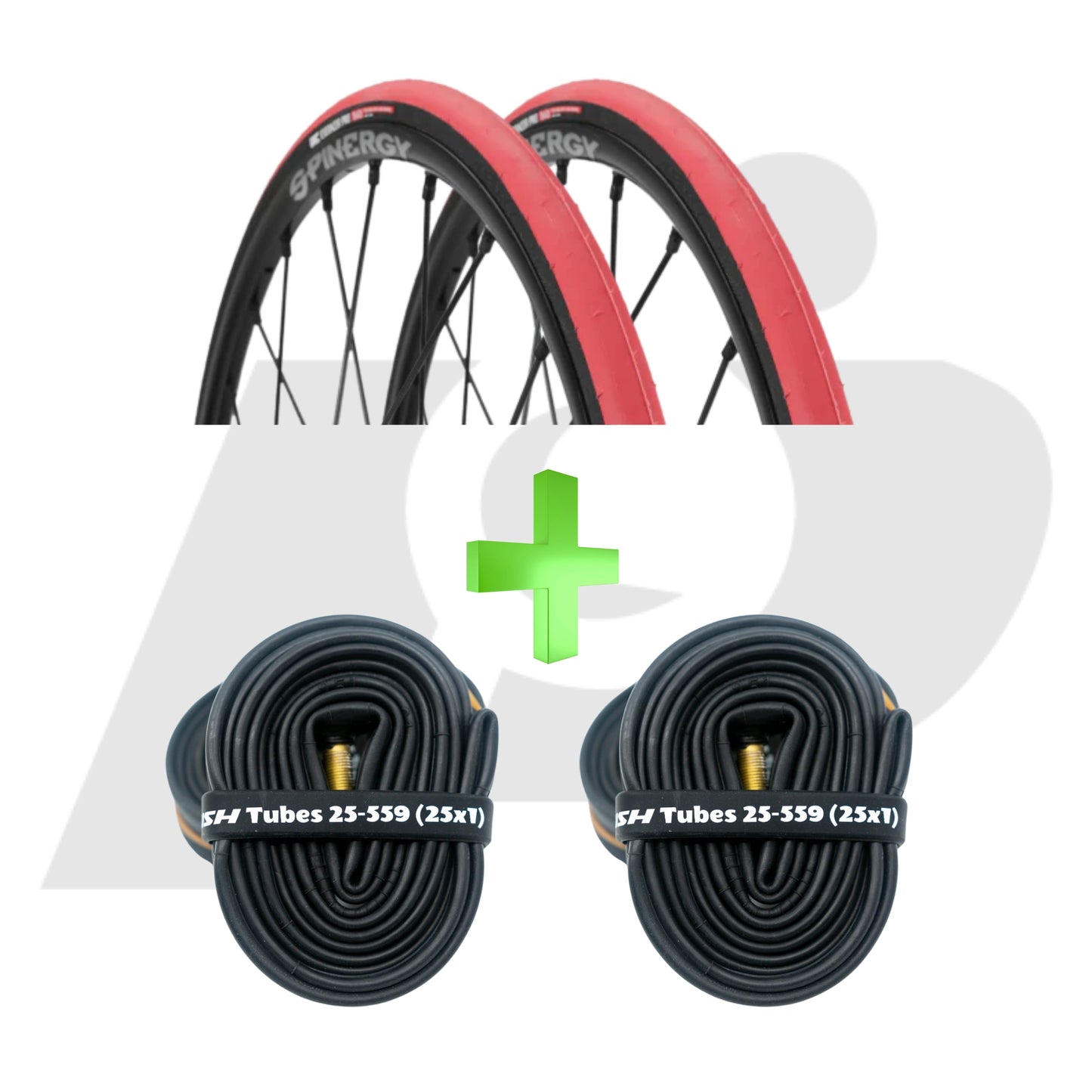 25 x1 (25-559) IRC Tire and Tube Bundle